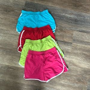 colorful shorts, five included! from walmart